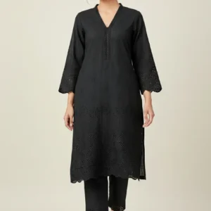 2 Piece Embroidered Stitched Suit